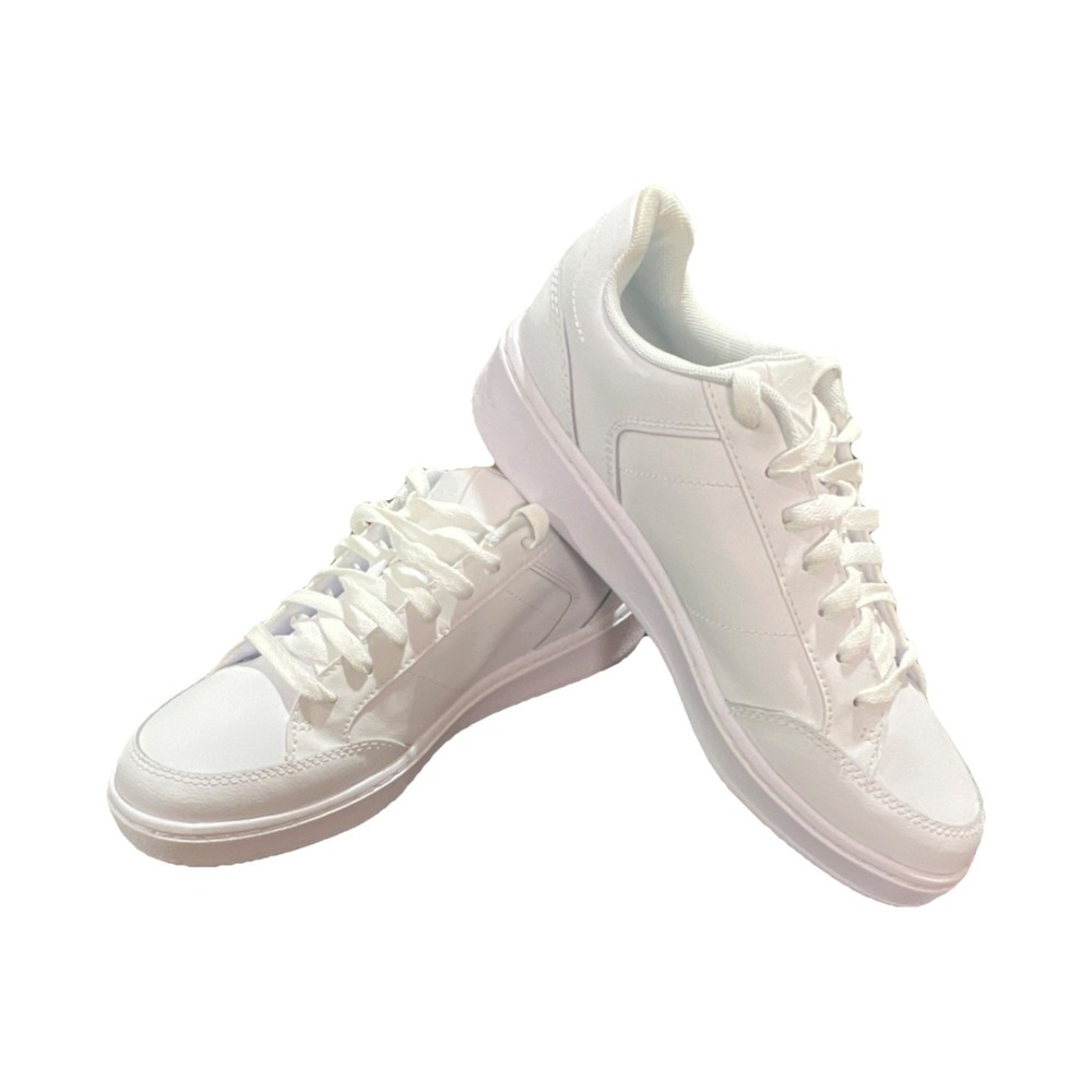 17N20/ Under Armour Official White Leather Low Top Men's Athletic Sneakers